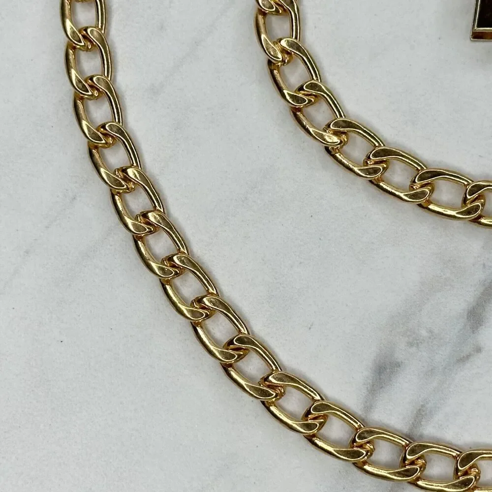 Da Vinci Gold Chain Link Belt Y2K Festival ✨
